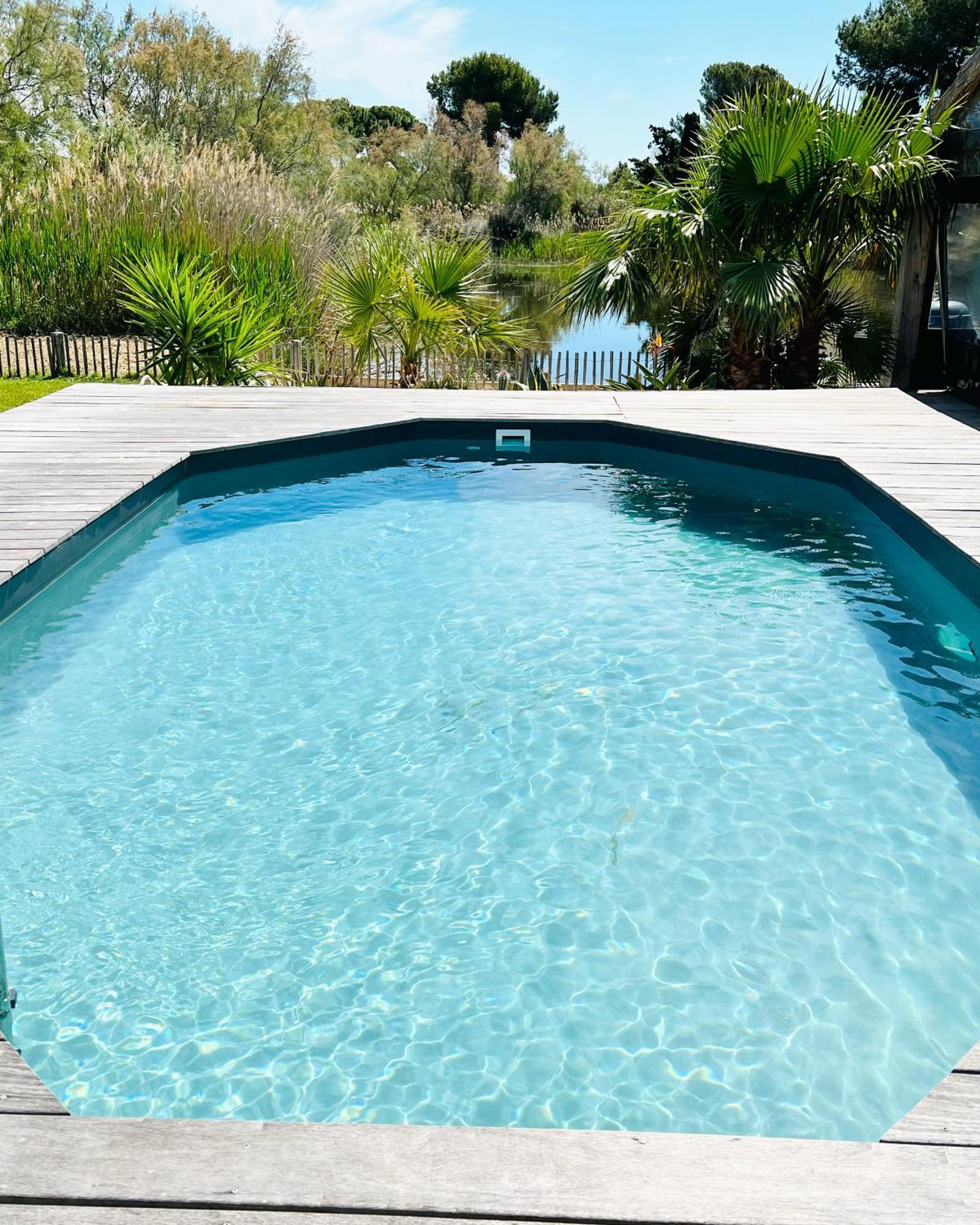 Cabane Le Flamant Avec Jardin, Piscine Et Parking Saintes-Maries-de-la-Mer Dış mekan fotoğraf